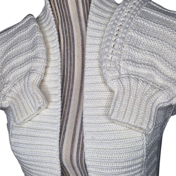 Express Women's Cream Knit Sweater/Cardigan Size XS - Picture 5 of 8
